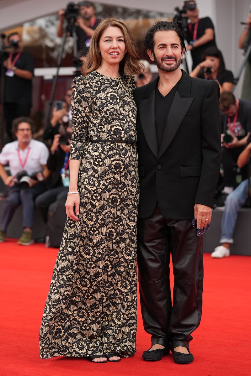 Sofia Coppola and Marc Jacobs attends "Marc By Sofia" red carpet during the 82nd Venice International Film Festival.