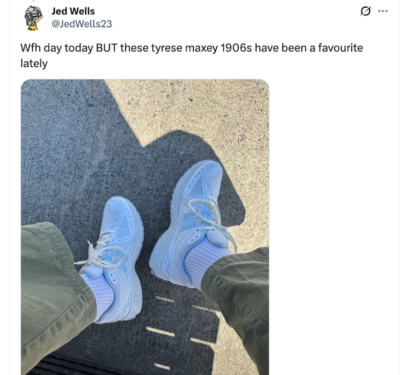 A photo of the New Balance 1906r in a Tyrese Maxey player-exclusive colourway