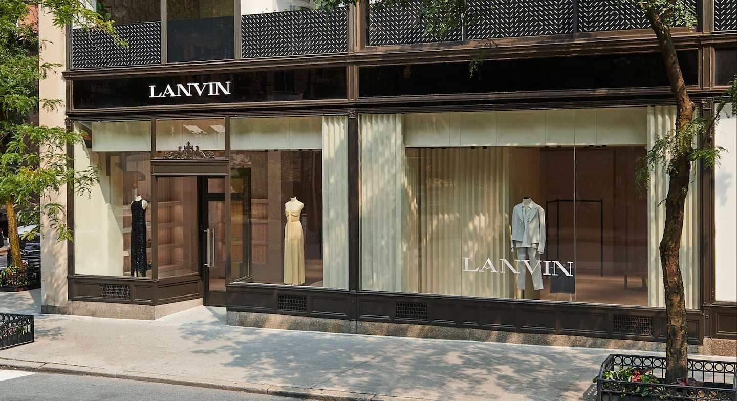 Lanvin's store on New York City's Madison Avenue.