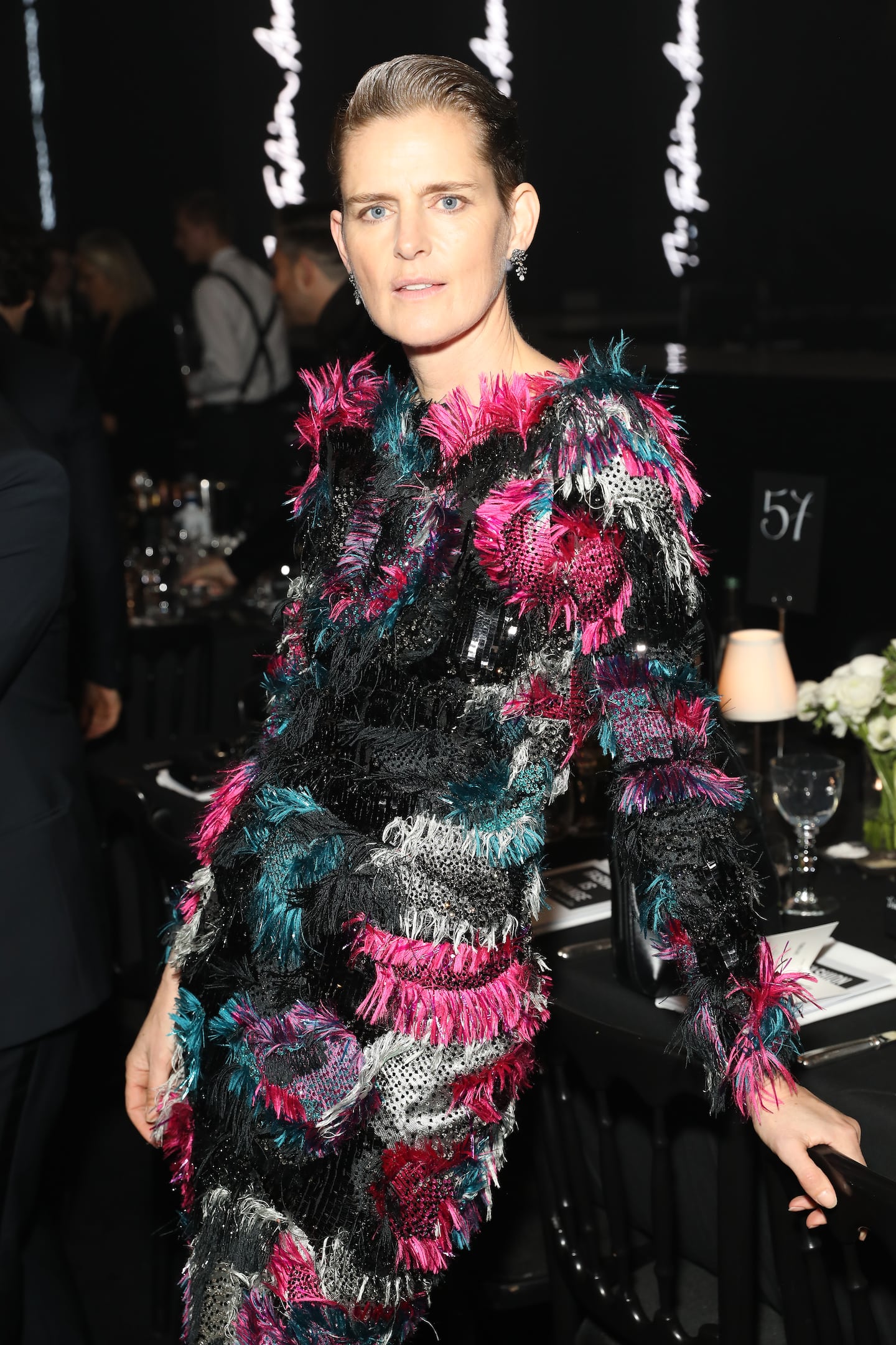 Stella Tennant attends The Fashion Awards 2019 at Royal Albert Hall in London, England. Getty Images.