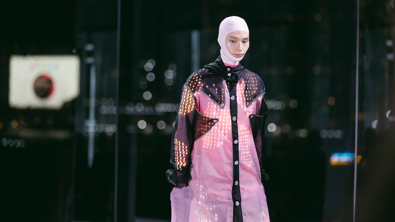 Kit Wan Studios' “Mutant // Mythology” collection was presented at the “Elites” fashion show at Centrestage 2026 in Hong Kong.