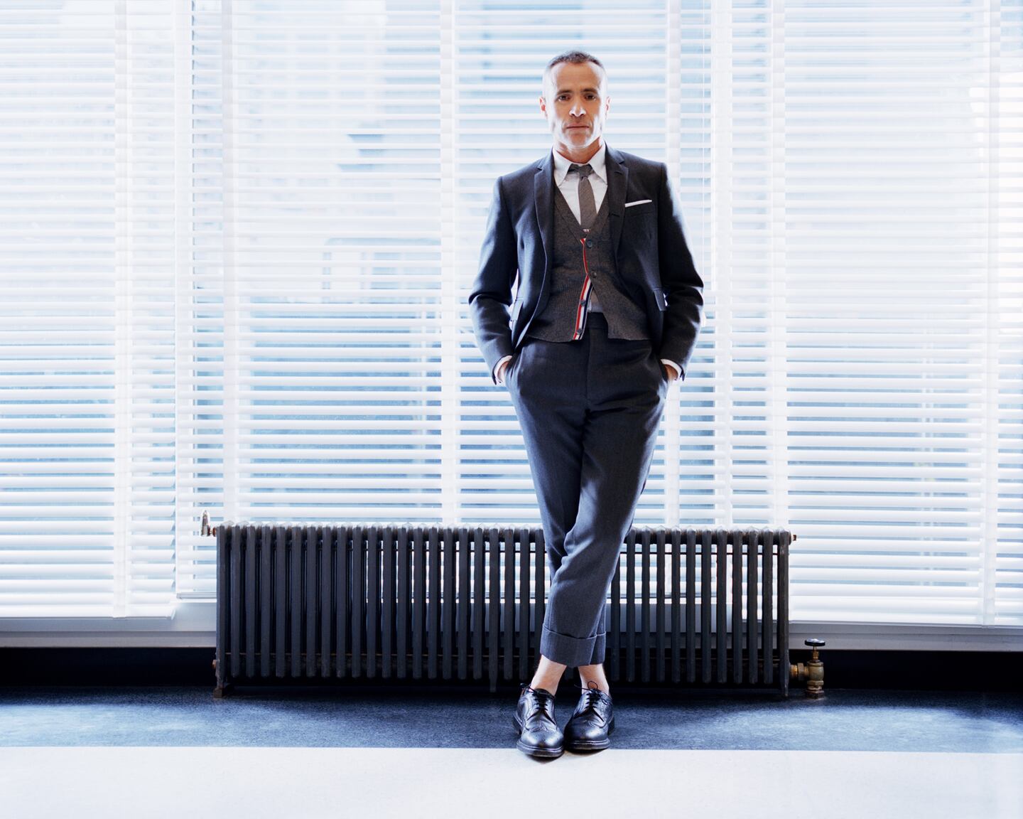 Portrait of fashion designer Thom Browne shot for BoF