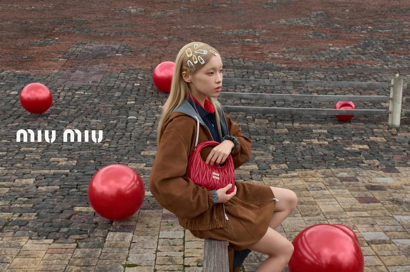 A Chinese New Year campaign for Miu Miu shot by Sihao Li.