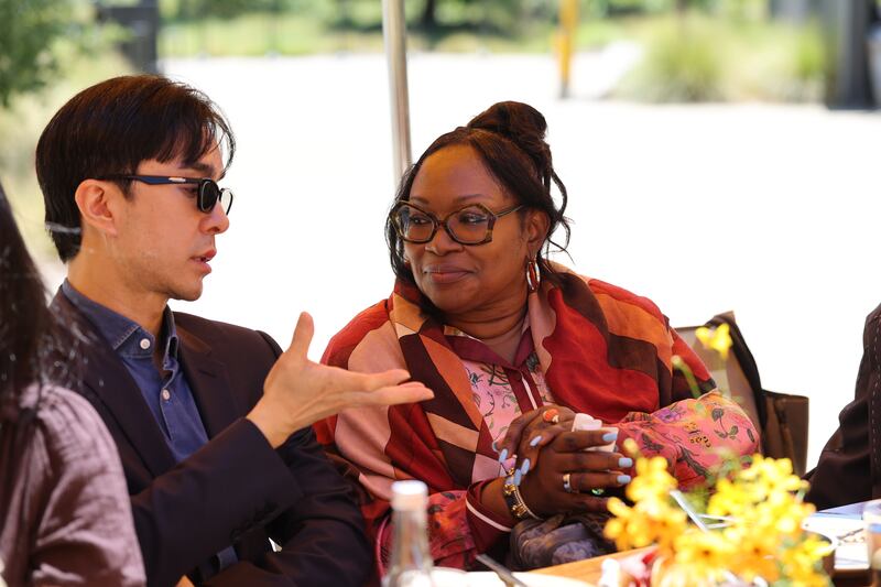 Dr. Dissapong Panithaporn, co-founder, The Demis Clinic and Joke Bakare, managing director, MedPlus Pharmacy.