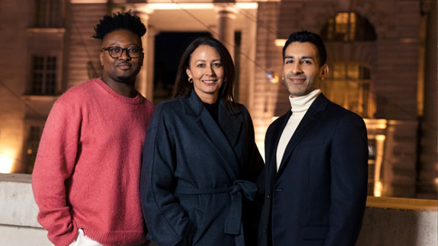 Daniel Peters, founder of the (Fashion) Minority Report;  Caroline Rush, chief executive of the British Fashion Council; and Jamie Gill, non-executive director of the British Fashion Council and founder of the Outsiders Perspective.