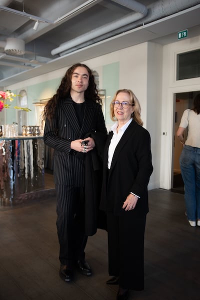 John-Jamal Giller, director of Association of Swedish Fashion brands and Madeleine Sjöstedt, director general, The Swedish Institute.