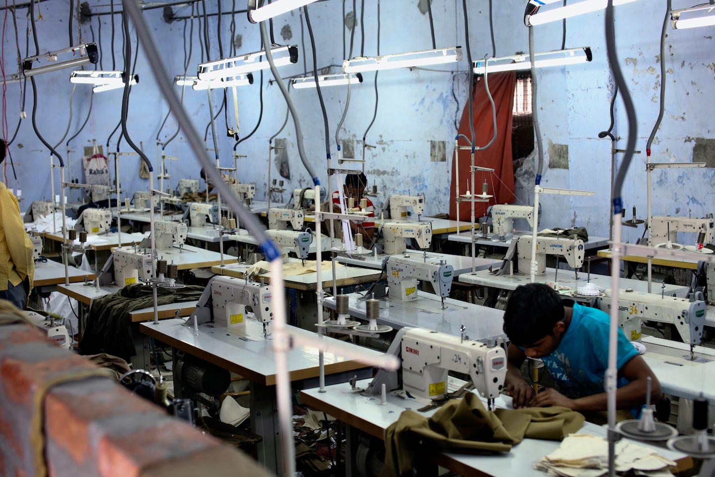 India's garment factories are operating at lower capacity as country battles deadly second wave. Shutterstock