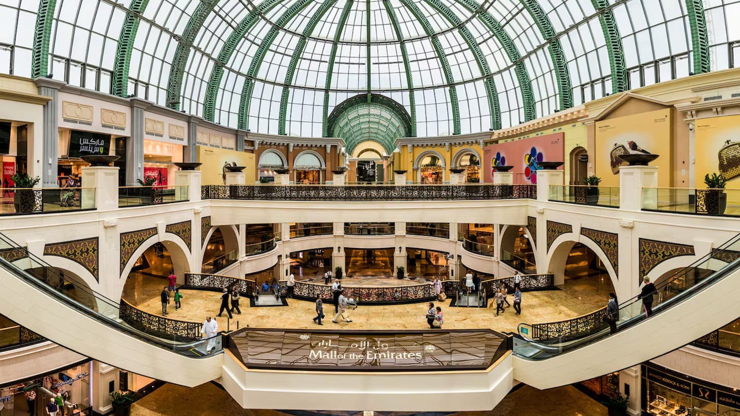 The Mall of the Emirates in the Al Barsha district of Dubai.