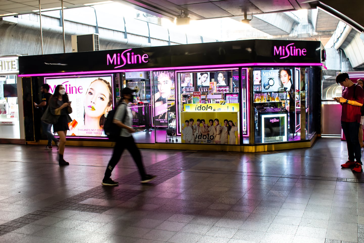 The exterior of a Mistine store in Bangkok.
