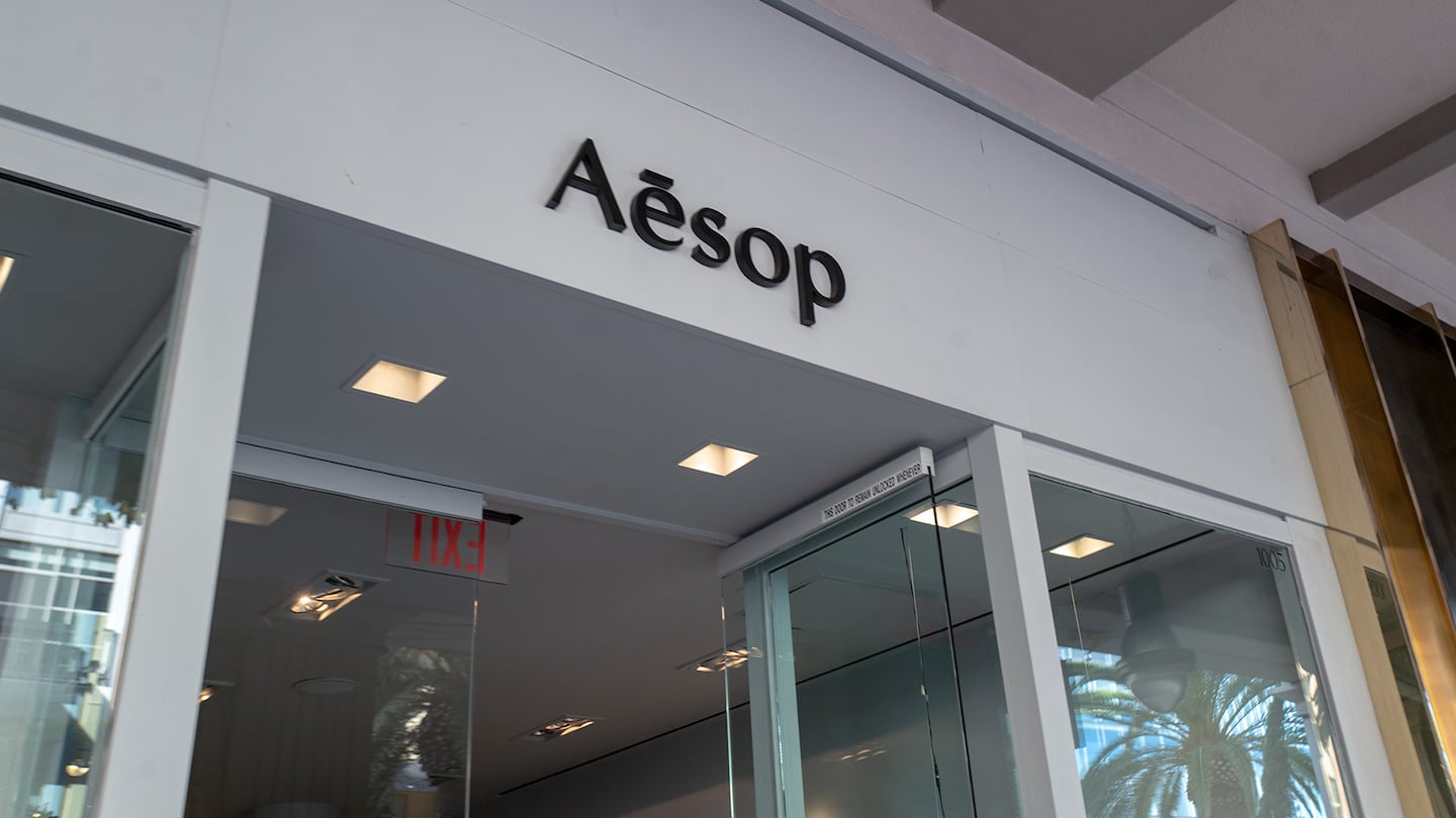 Aesop cosmetics store on Santana Row in the Silicon Valley, San Jose, California