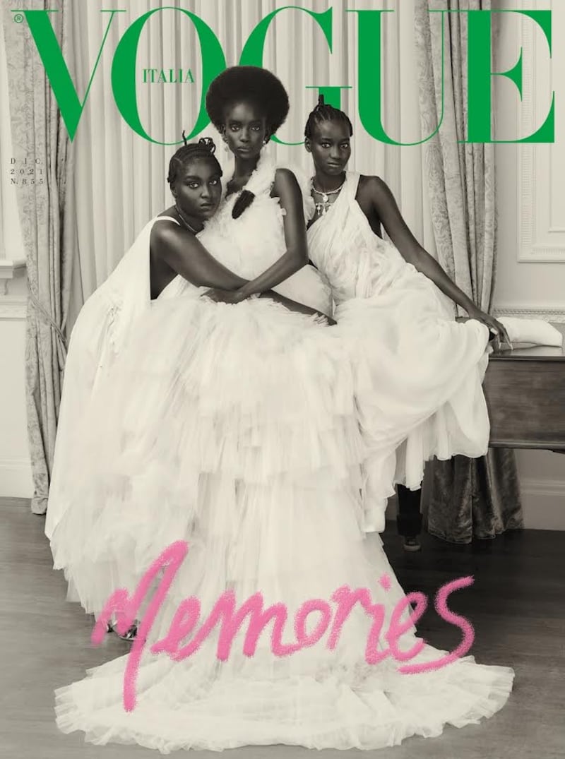 Italian Vogue cover December 2021.
