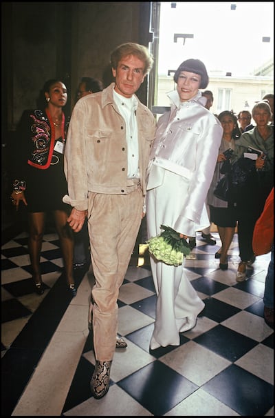 Claude Montana and Wallis Franken on their wedding day in 1993.