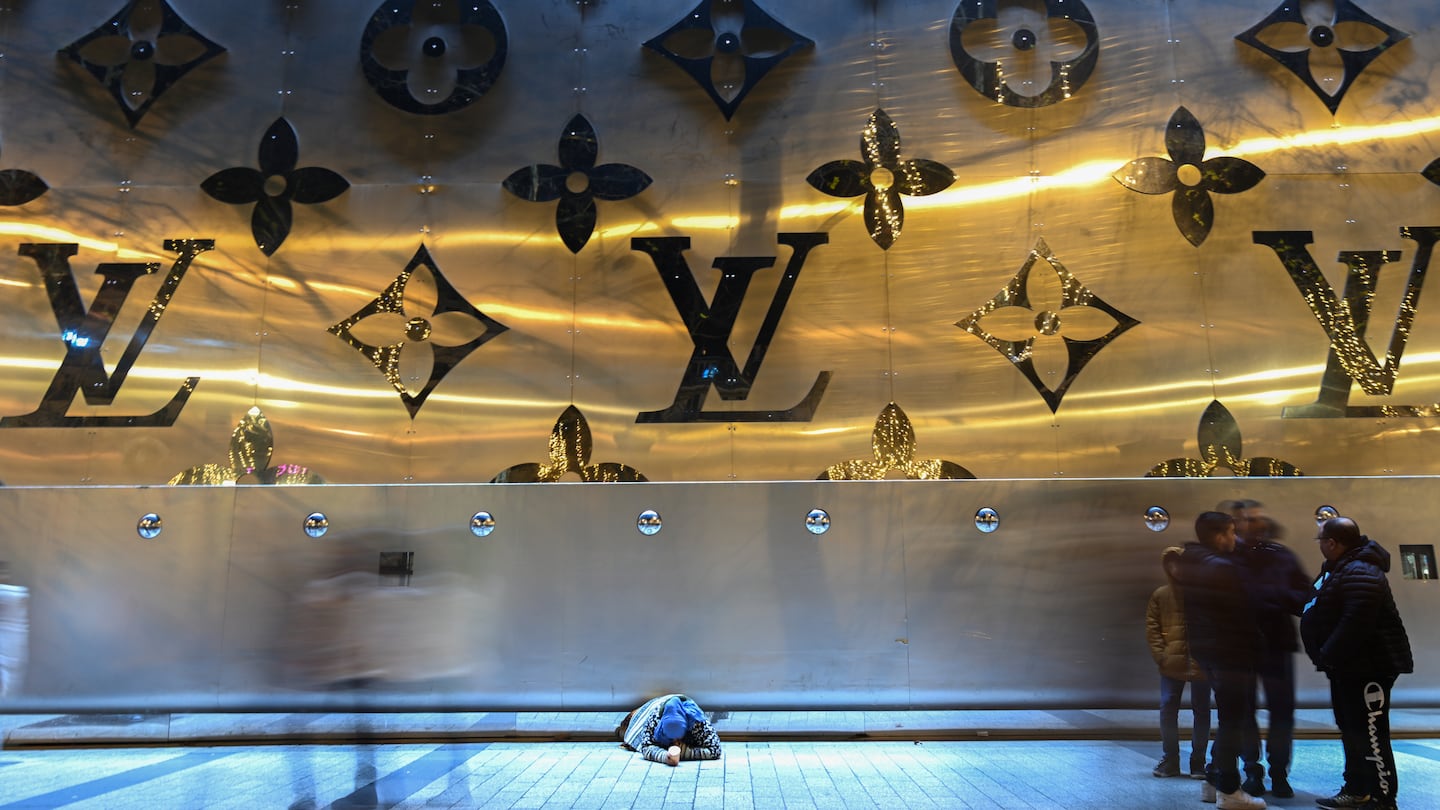 The Louis Vuitton flagship store on the Champs-Élysées.