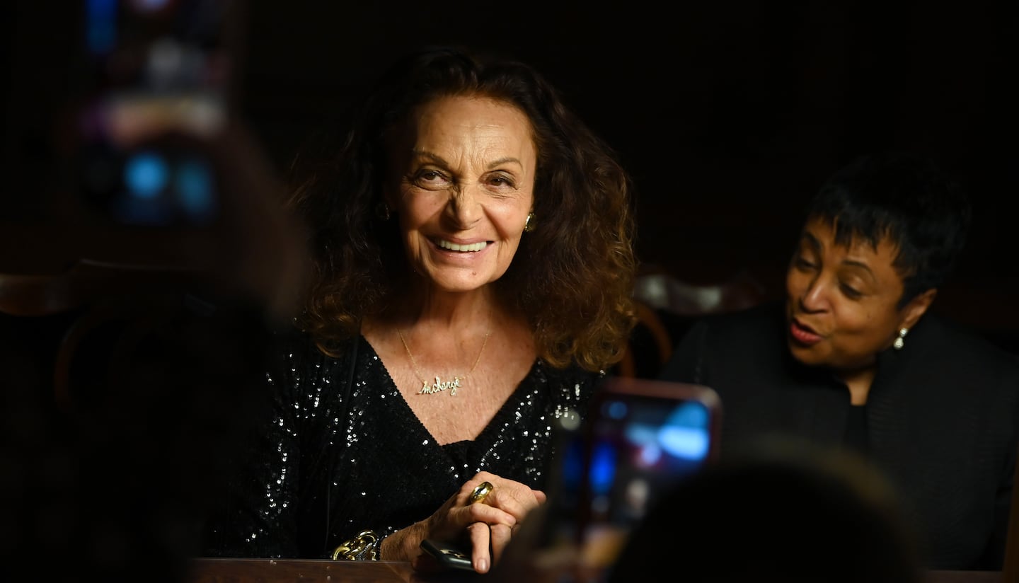 Diane von Furstenberg attends the DVF 2020 Awards. Getty Images.