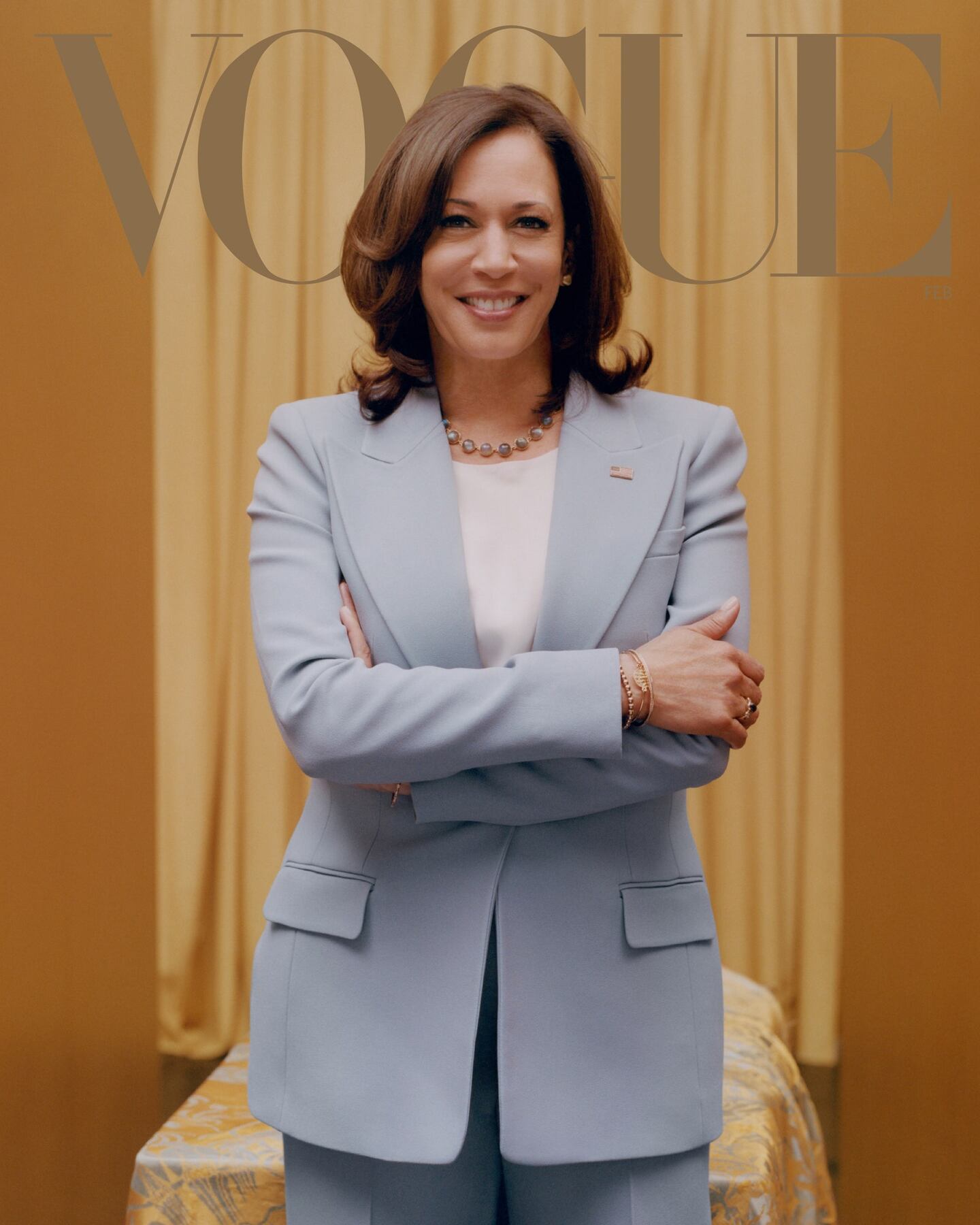Kamala Harris on the cover of Vogue. Tyler Mitchell