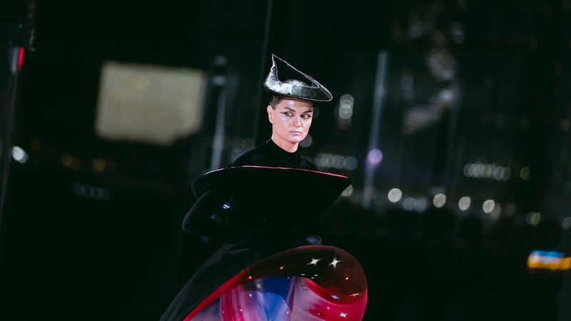 Kit Wan Studios' “Mutant // Mythology” collection was presented at the “Elites” fashion show at Centrestage 2026 in Hong Kong.
