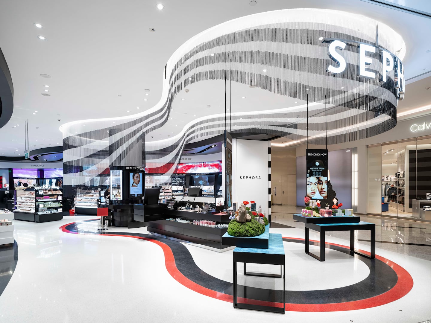 A Sephora store in a mall in India