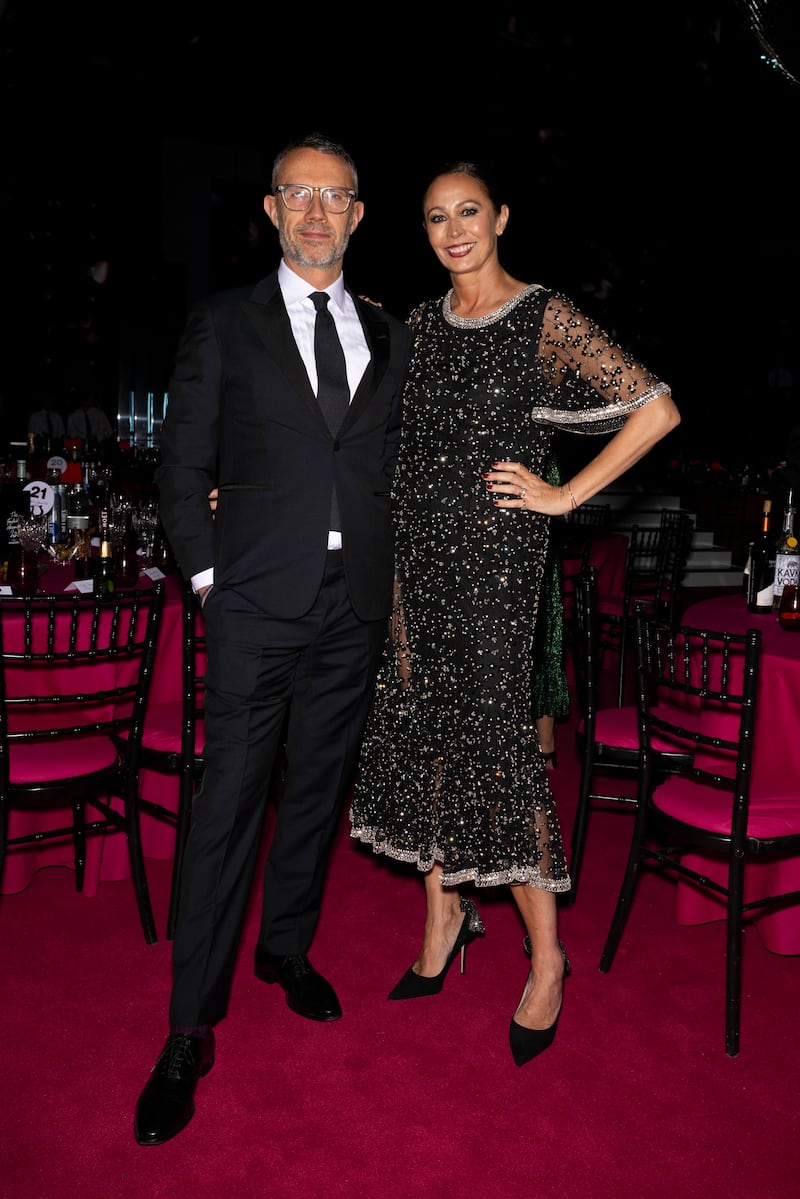 David Pemsel and Caroline Rush at the Fashion Awards 2023.