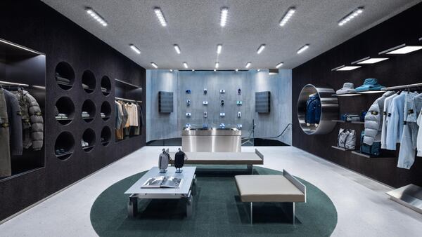 Stone Island's reopened New York City flagship follows a retail concept developed with Samir Bantal, director at AMO.