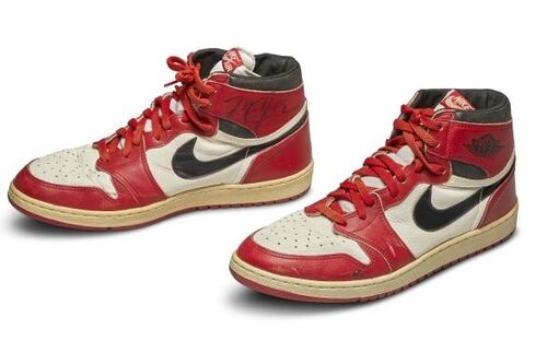 Michael Jordan's First Air Jordan Sneakers Sold for Record $560,000 at Sotheby's