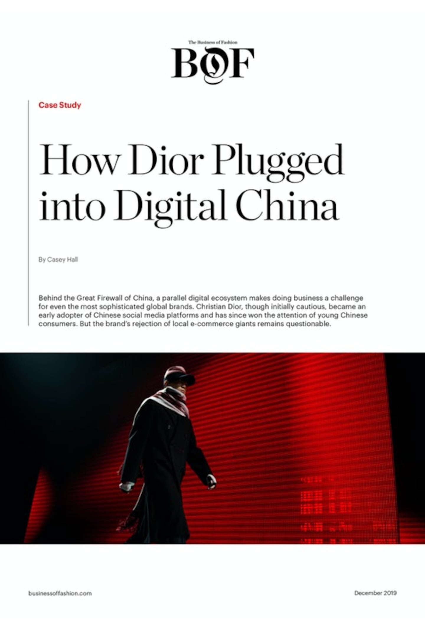 How Dior Plugged into Digital China