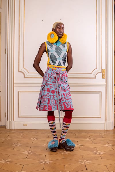 Designer Laduma Ngxokolo has shown his garments which reflect Xhosa history and culture in Paris and New York.