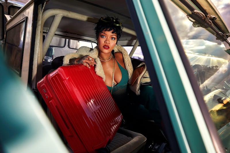 Rihanna luggage advertisement Rimowa