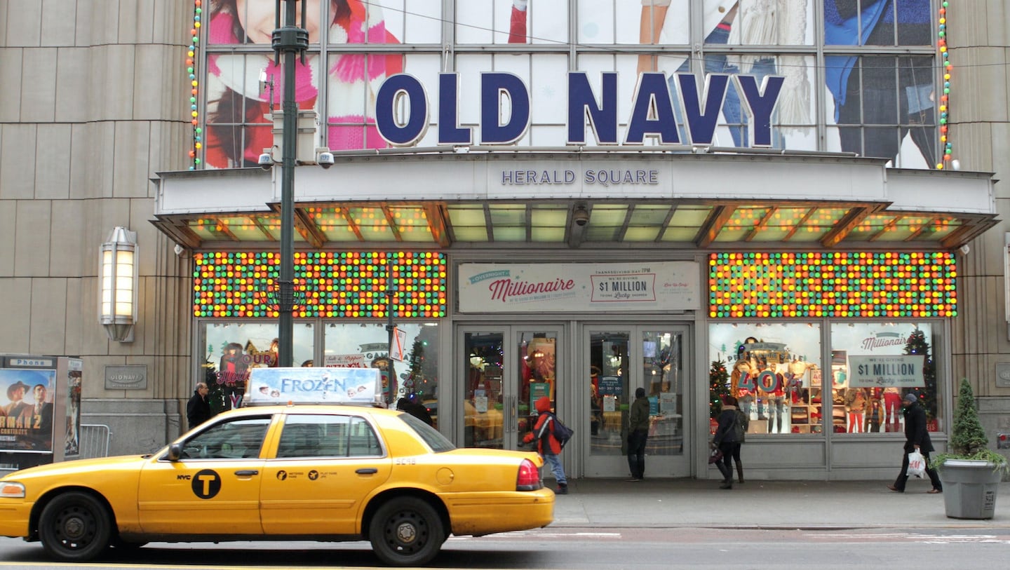 Old Navy store.