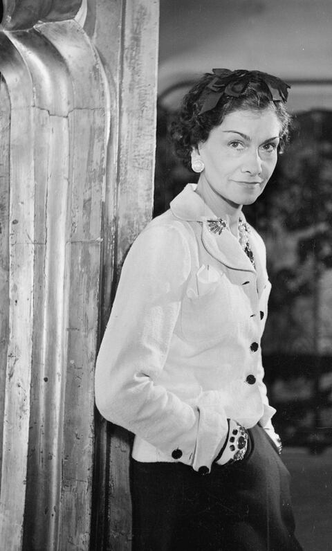 coco chanel first jersey dress Gabrielle 'Coco' (1883-1971) P041626-INC