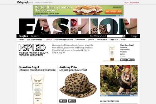 The Telegraph's New Fashion Channel Meshes Content and Commerce