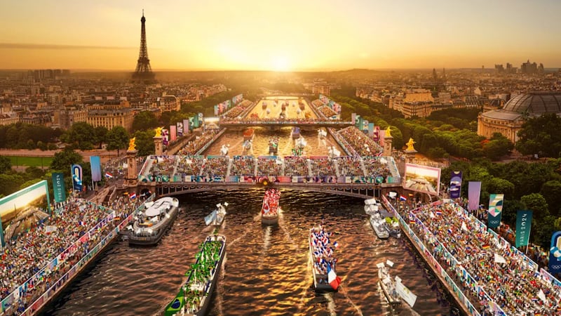 Paris is juggling fashion week preparations with set-up for 2024 Olympic events like an opening ceremony on the Seine River.