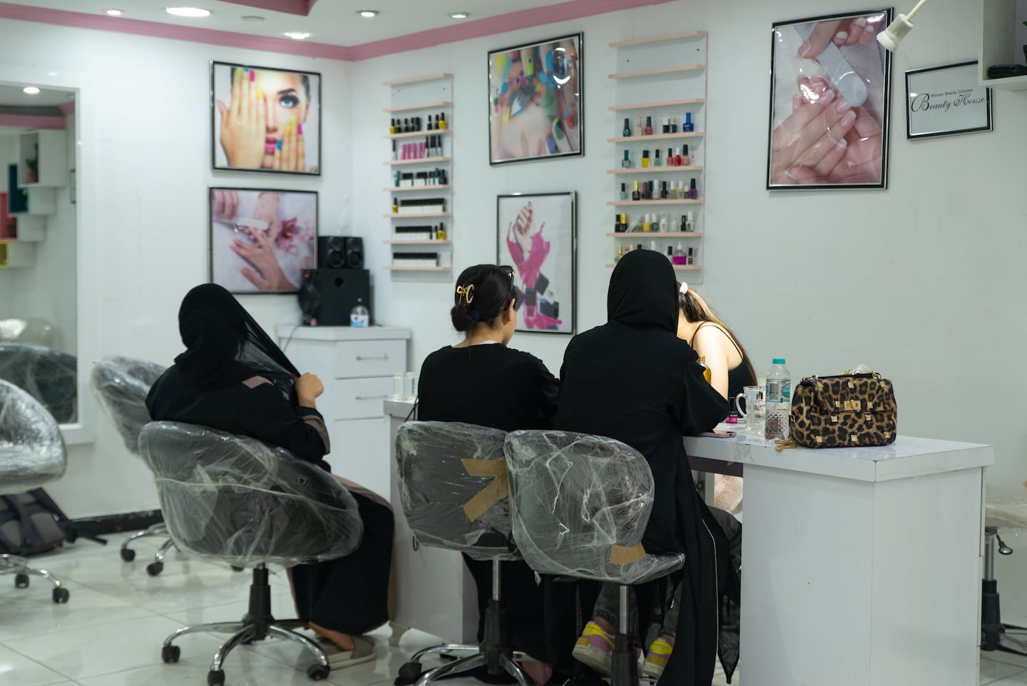 A beauty salon in Kabul, Afghanistan before a Taliban decree comes into effect forcing all salons to shutter.