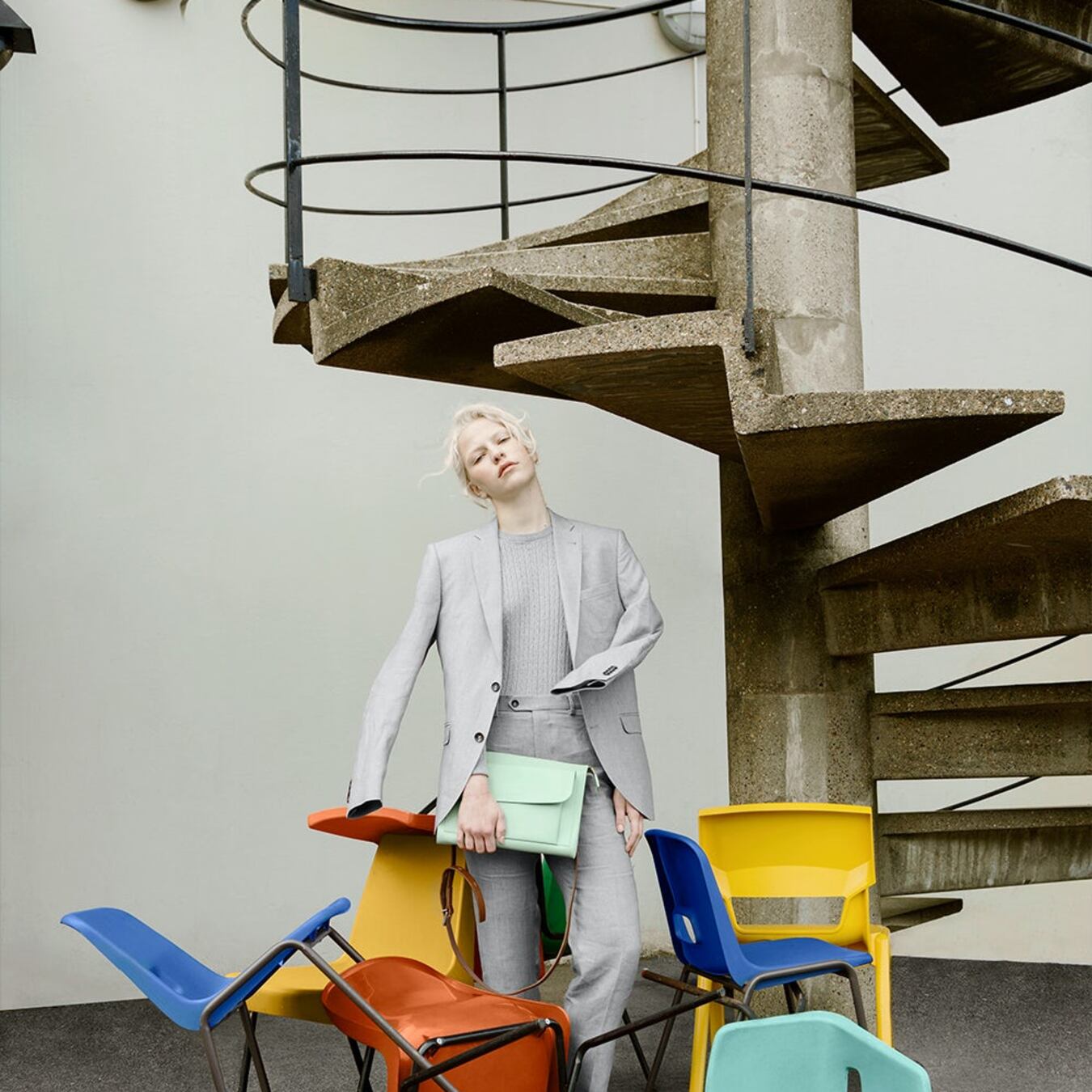 Project-Ally Capellino SS17 Campaign: Plastic Chairs