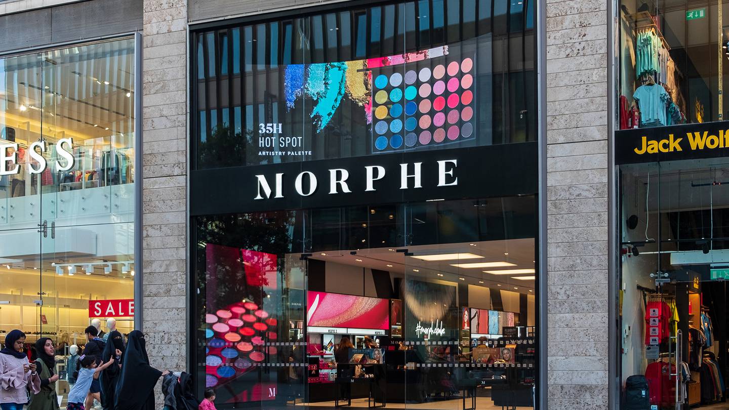 Morphe storefront in Liverpool, UK