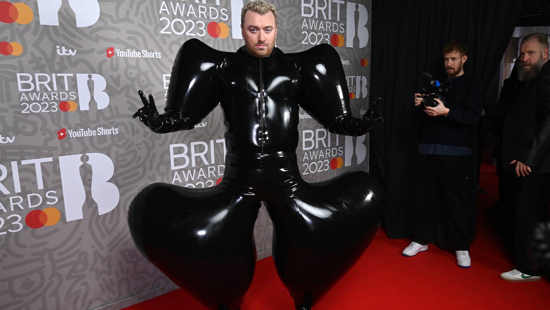 Sam Smith attends The BRIT Awards 2023.