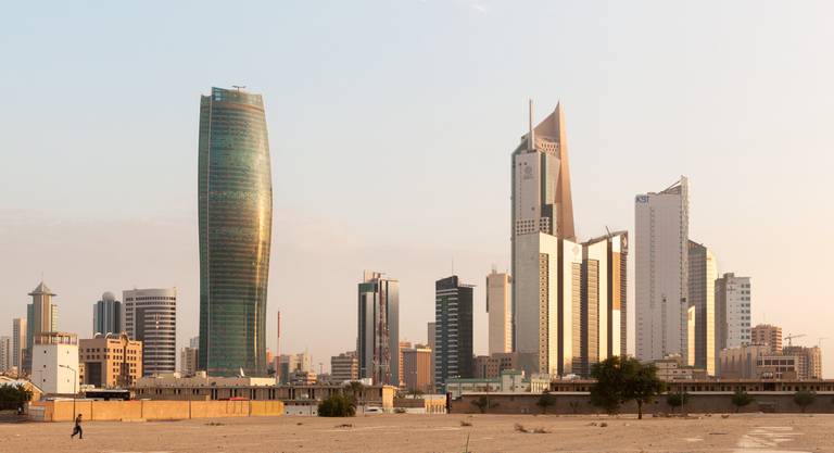 The 240-metre Kipco Tower in Kuwait City, Kuwait.
