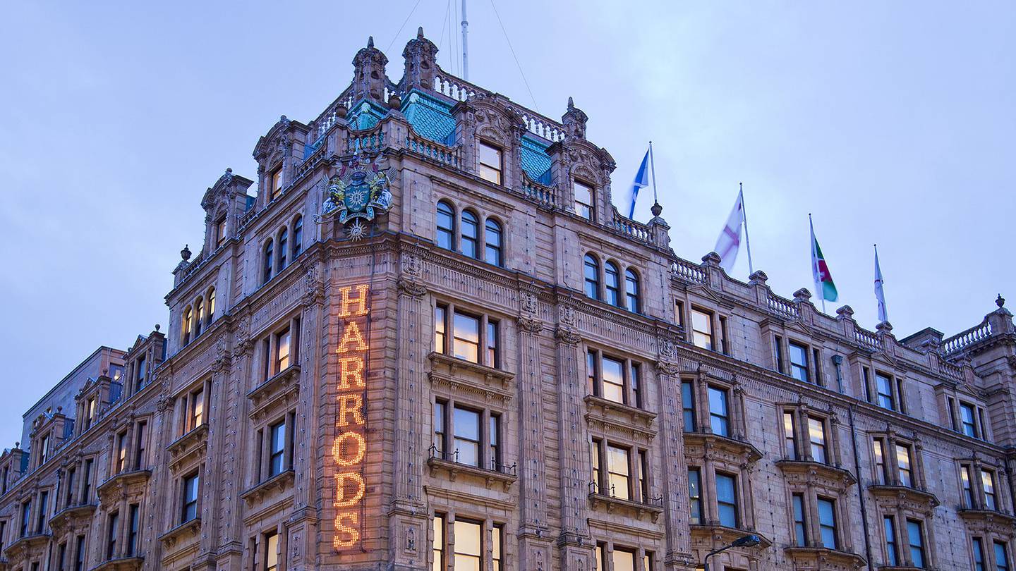 Harrods department store in Knightsbridge, London.