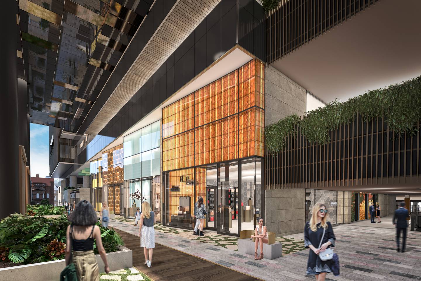 A rendering of DFS' Queen’s Wharf retail complex.