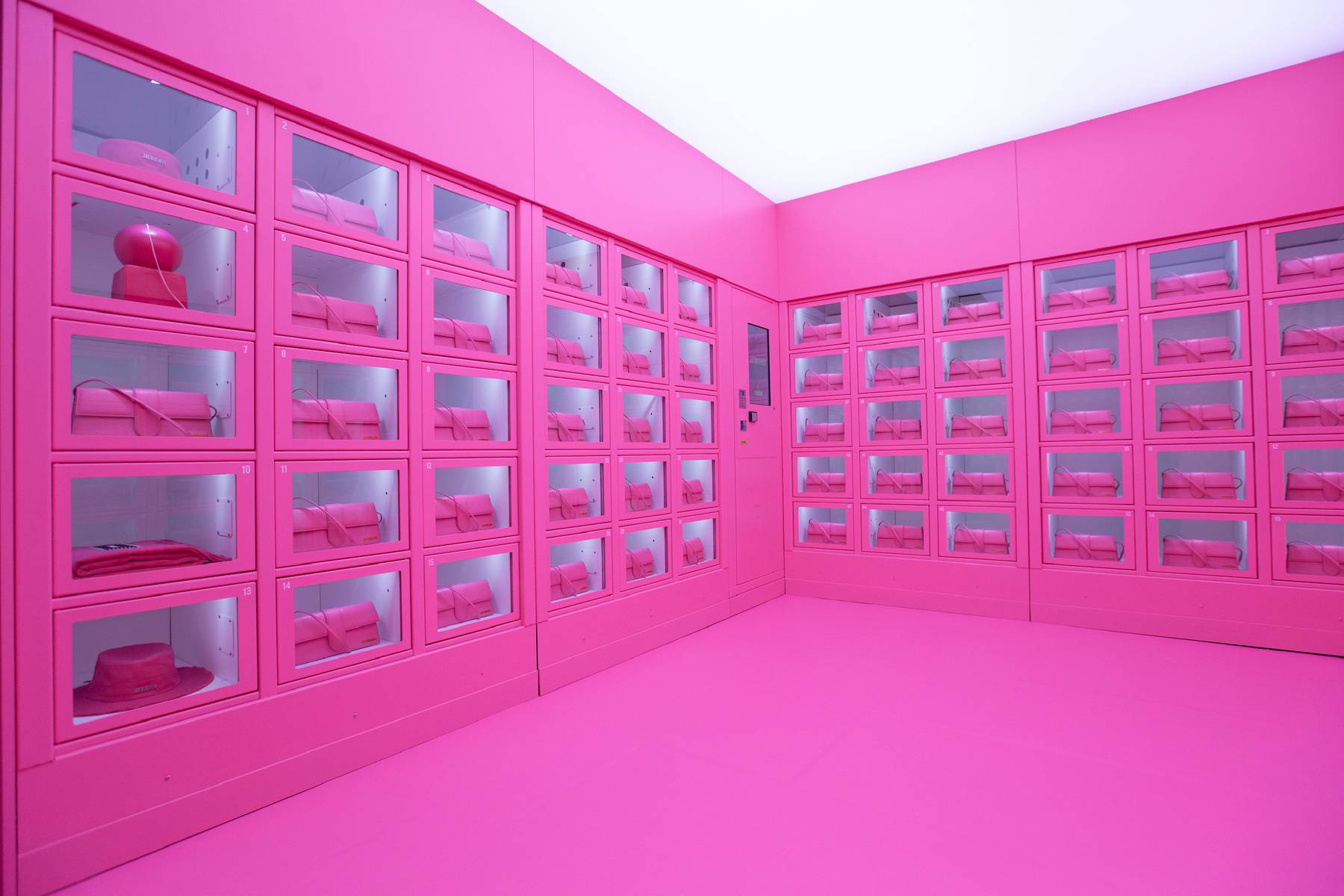 Jacquemus used a 24-hour vending machine concept for temporary boutiques in Paris and Milan.